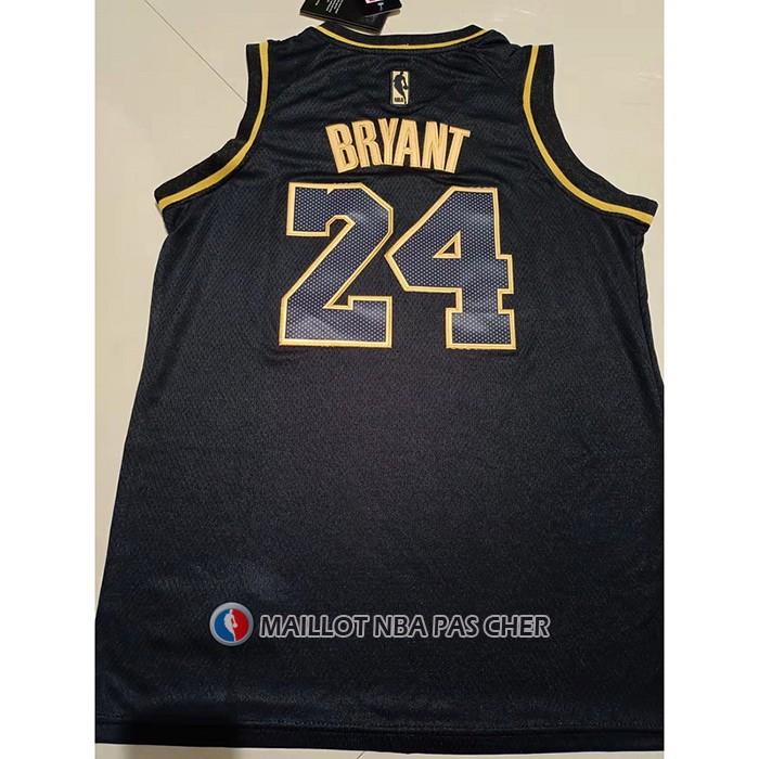 Maillot Enfant Golden Edition Los Angeles Lakers Kobe Bryant NO 24 Noir
